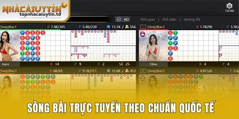 Sòng bài trực tuyến theo chuẩn quốc tế