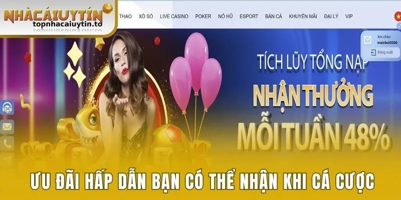 Ưu đãi hấp dẫn bạn có thể nhận khi cá cược